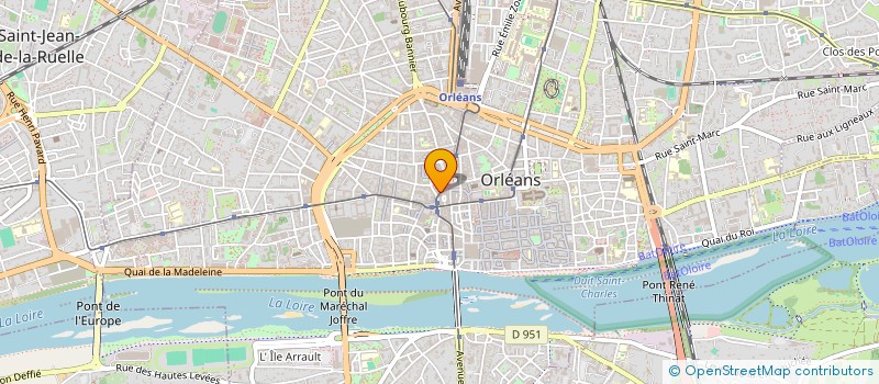 localisation de l'entreprise D.G. OPTIQUE à ORLEANS