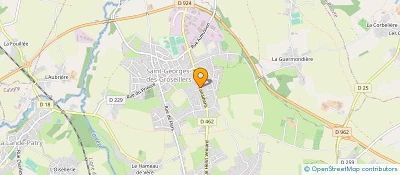 localisation de l'entreprise D.G.P INDUSTRIES à SAINT-GEORGES-DES-GROSEILLERS