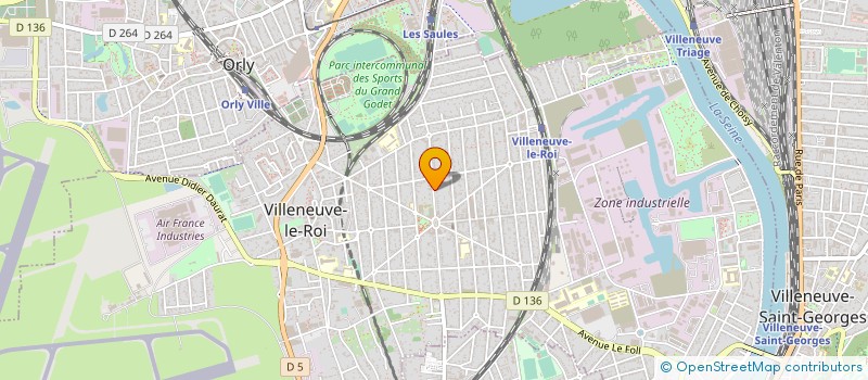 localisation de l'entreprise D.G.P. PLOMBERIE CHAUFFAGISTE à VILLENEUVE-LE-ROI