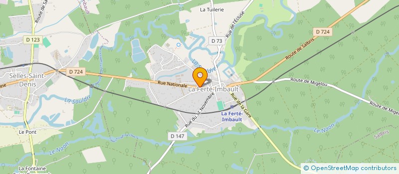 localisation de l'entreprise D.G. POITIERS  THEILLAY