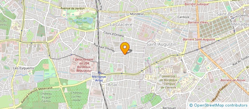 localisation de l'entreprise D & G PROMOTION  MERIGNAC