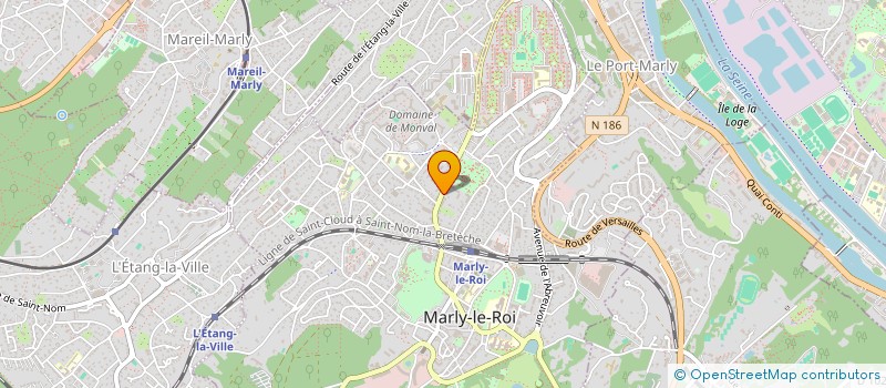 localisation de l'entreprise D.G.S.  MARLY-LE-ROI