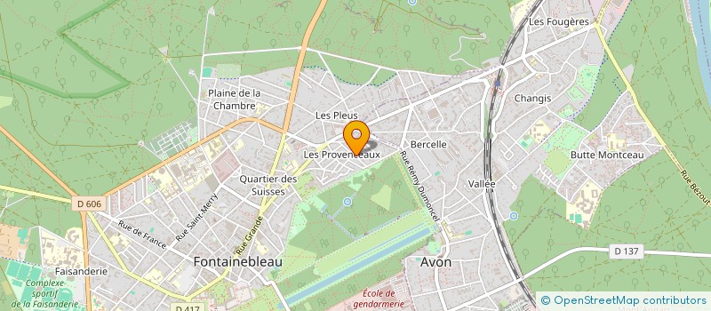 localisation de l'entreprise D.G. SANTE  FONTAINEBLEAU