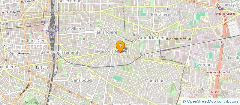 localisation de l'entreprise D.G. SPORTS  VILLEURBANNE