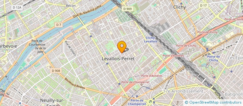 localisation de l'entreprise D G TAPIS à LEVALLOIS-PERRET
