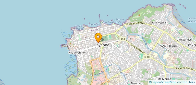 localisation de l'entreprise D G V L S  CAYENNE