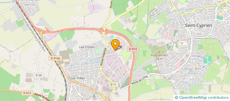 localisation de l'entreprise D G W  ELNE