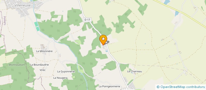 localisation de l'entreprise D.GACHET à CHAUVIGNY