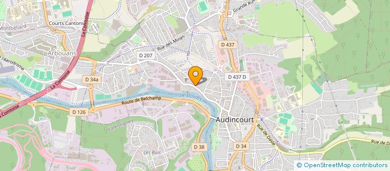 localisation de l'entreprise D GAM  AUDINCOURT