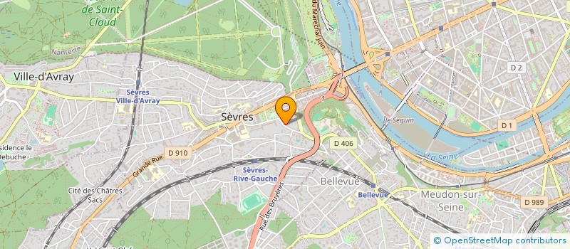 localisation de l'entreprise D.GESTION à SEVRES