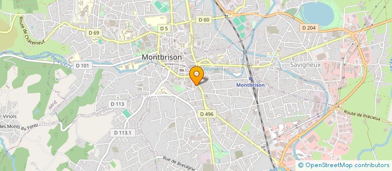 localisation de l'entreprise D.GIROD-GARNODIER & T.GARNODIER NOTAIRES  MONTBRISON