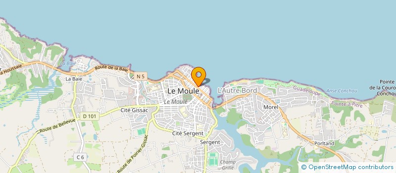 localisation de l'entreprise D'GLAMOUR FAJAS à LE MOULE