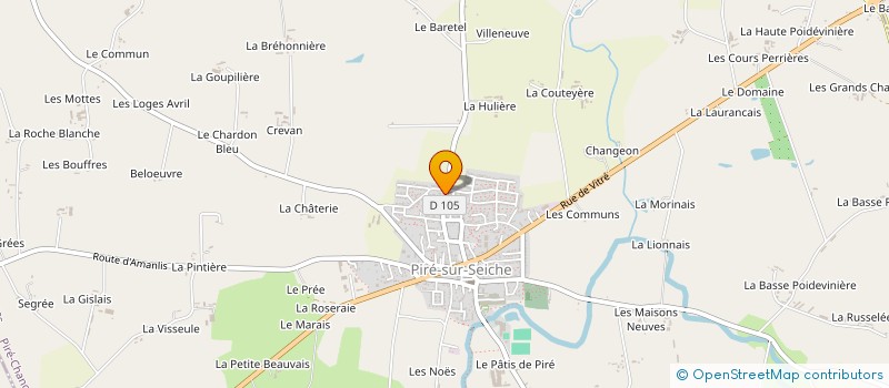 localisation de l'entreprise D-GRAINES  PIRE-CHANCE