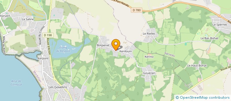 localisation de l'entreprise D&GW CONSULTING  SAINT-GILDAS-DE-RHUYS