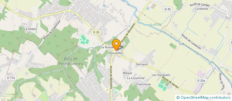localisation de l'entreprise D H 2000  MONTBERON