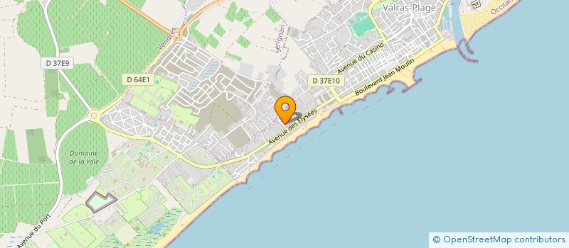localisation de l'entreprise D H  VALRAS-PLAGE
