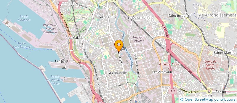 localisation de l'entreprise D.H AUTOS+  MARSEILLE