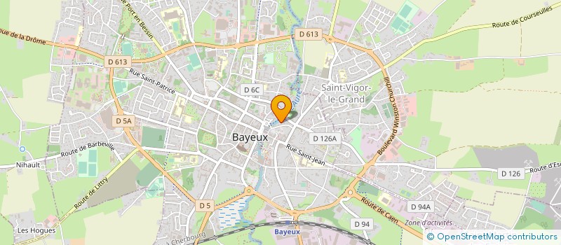 localisation de l'entreprise D.H.B.NORMANDIE  BAYEUX