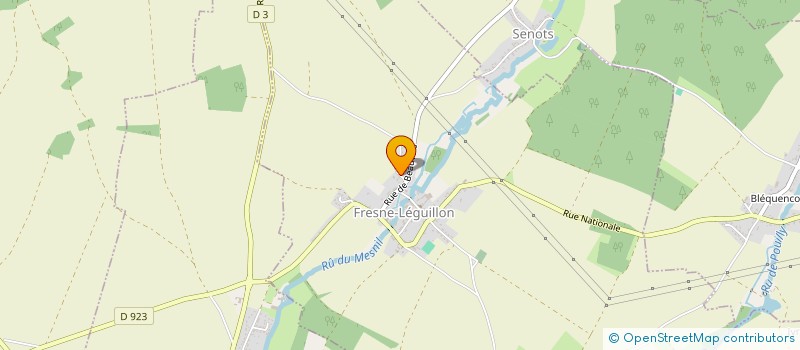 localisation de l'entreprise D.H.C. à FRESNE-LEGUILLON