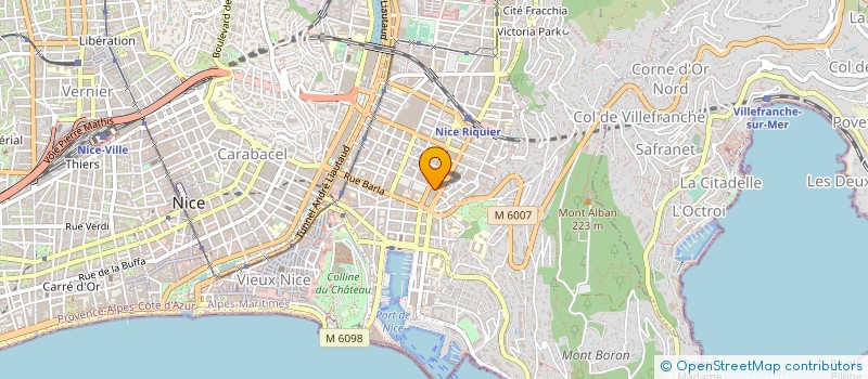 localisation de l'entreprise D.H.C. à NICE
