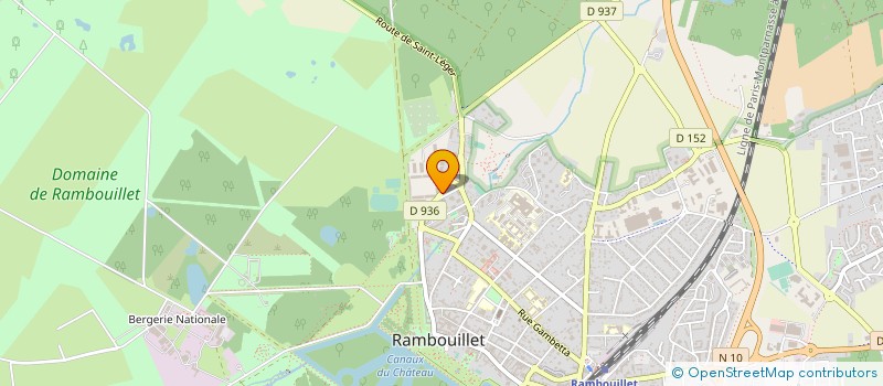localisation de l'entreprise D H DIFFUSION à RAMBOUILLET