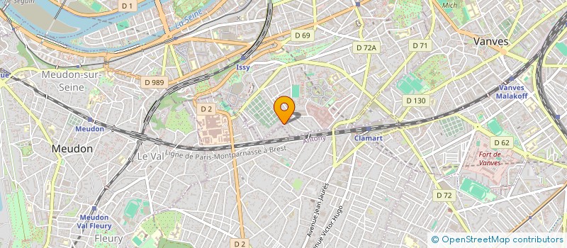 localisation de l'entreprise D H DIFFUSION à ISSY-LES-MOULINEAUX