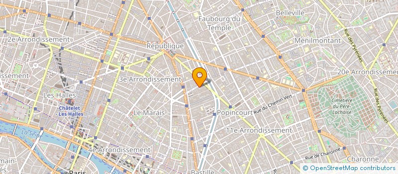 localisation de l'entreprise D.H.I  PARIS