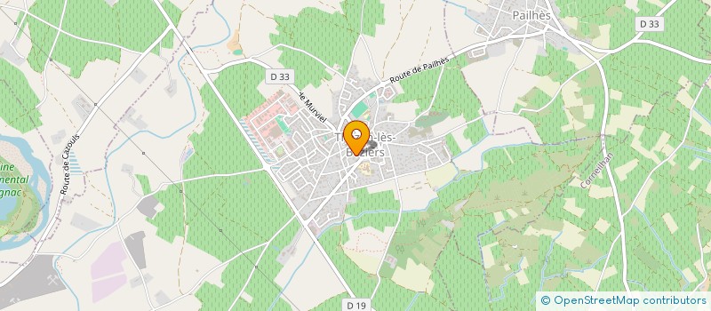 localisation de l'entreprise D.H. IMMO  THEZAN-LES-BEZIERS