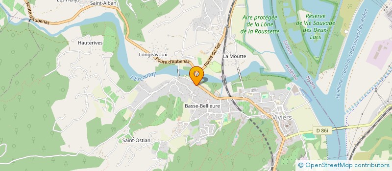 localisation de l'entreprise D H IMMO  VIVIERS