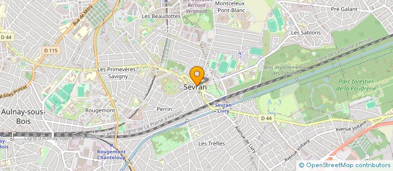 localisation de l'entreprise D.H. IMMOBILIER à SEVRAN