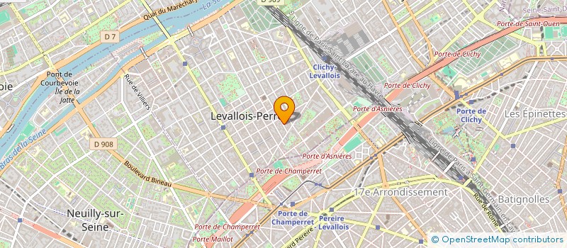 localisation de l'entreprise D & H INVESTMENT à LEVALLOIS-PERRET