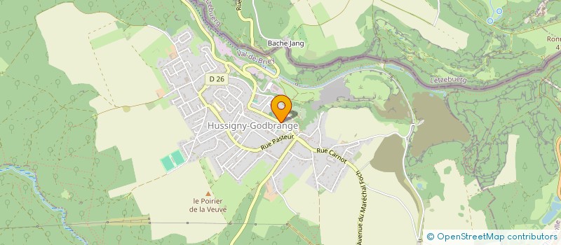 localisation de l'entreprise D H K à HUSSIGNY-GODBRANGE