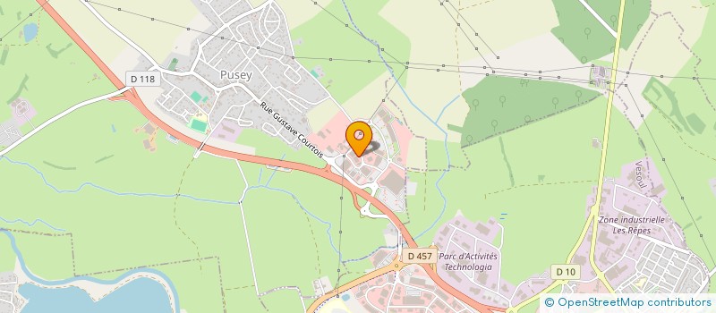 localisation de l'entreprise D.H.M.  PUSEY