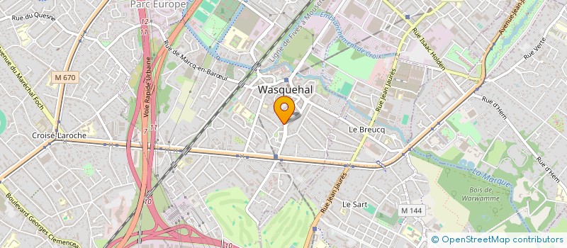 localisation de l'entreprise D.H.M. CONSTRUCT à WASQUEHAL