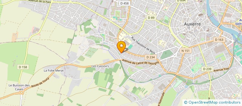 localisation de l'entreprise D & H MENUISERIE à AUXERRE