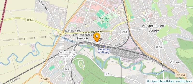 localisation de l'entreprise D.H.N  AMBERIEU-EN-BUGEY