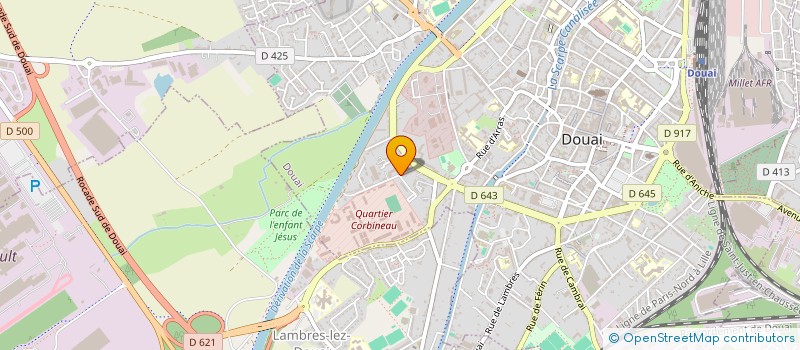 localisation de l'entreprise D.H.P. à DOUAI