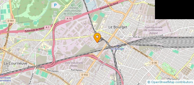 localisation de l'entreprise D H P SERVICES à LE BOURGET