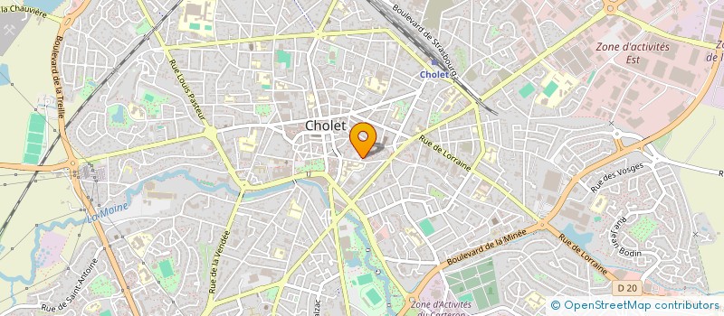 localisation de l'entreprise D.H.R. à CHOLET
