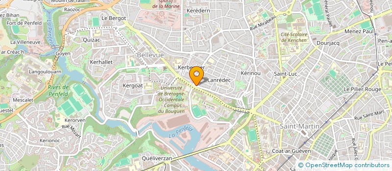 localisation de l'entreprise D H R  BREST