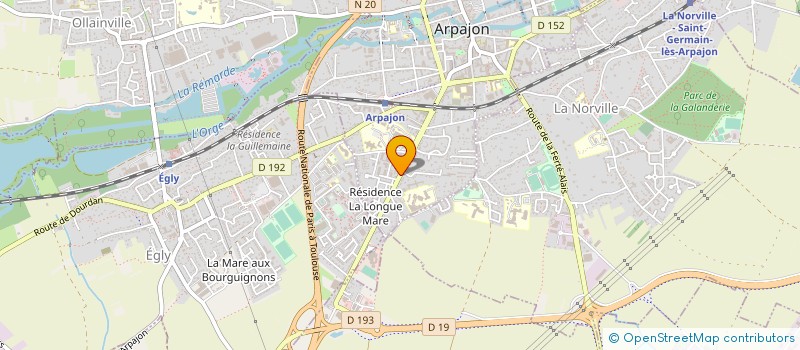 localisation de l'entreprise D.H RENOVATION à ARPAJON