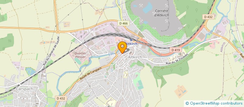 localisation de l'entreprise D.H.S. EQUIPEMENT POUR L'EXTRUSION à ALTKIRCH