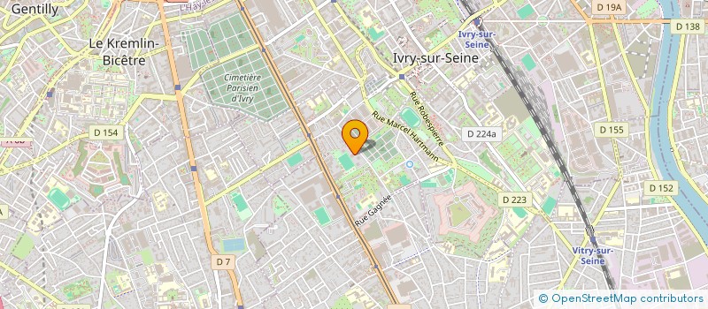 localisation de l'entreprise D'HAB TRANSPORT  IVRY-SUR-SEINE