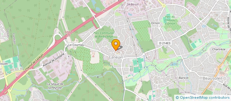 localisation de l'entreprise D'HAIR ET D'O  CANEJAN