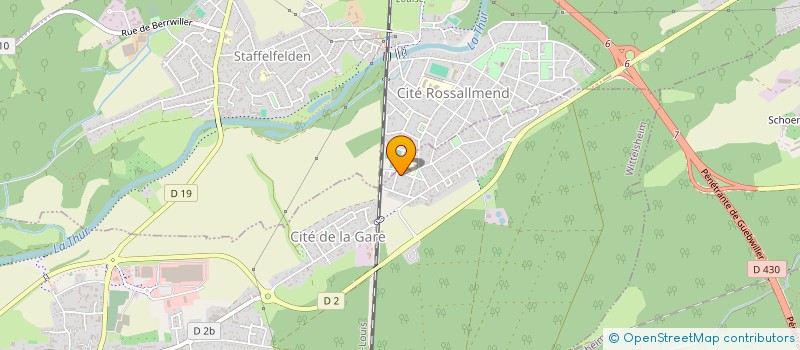 localisation de l'entreprise D'HAUT-RHINE AM FASNACHT  WITTELSHEIM