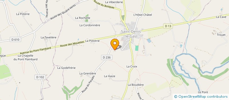 localisation de l'entreprise D&HAYES  GAVRAY-SUR-SIENNE