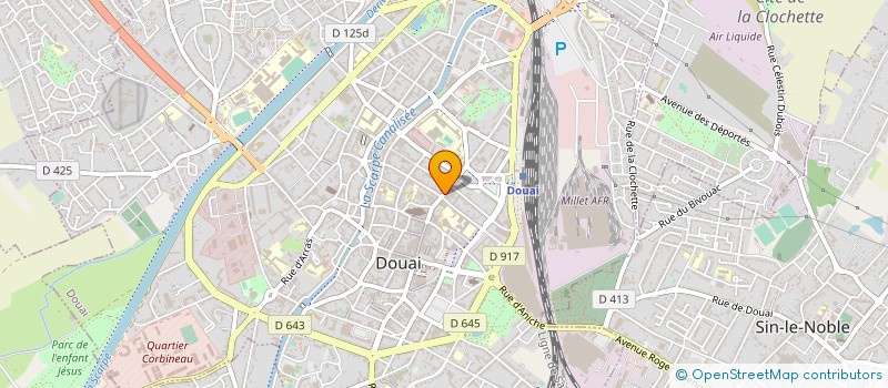 localisation de l'entreprise D'HERNOCOURT à DOUAI