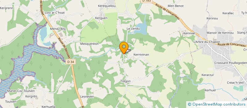 localisation de l'entreprise D HERVE MENUISERIE à QUIMPER