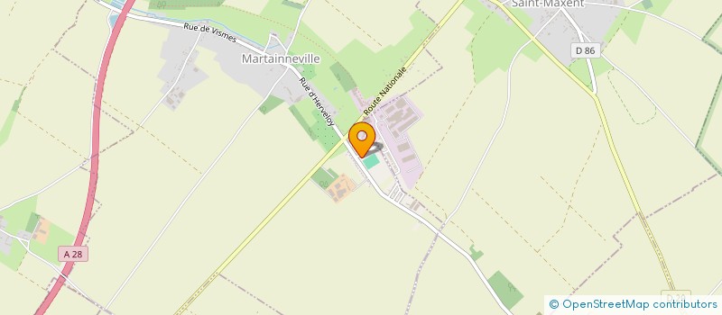 localisation de l'entreprise D'HERVELOY à MARTAINNEVILLE