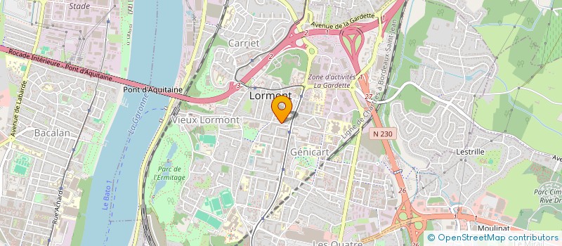 localisation de l'entreprise D'HESTIA  LORMONT